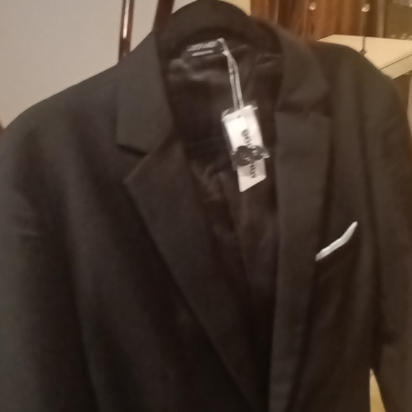 NWT COOFANDY black sports jacket/ blazer w hanky and flap pockets Size Medium - Picture 7 of 13